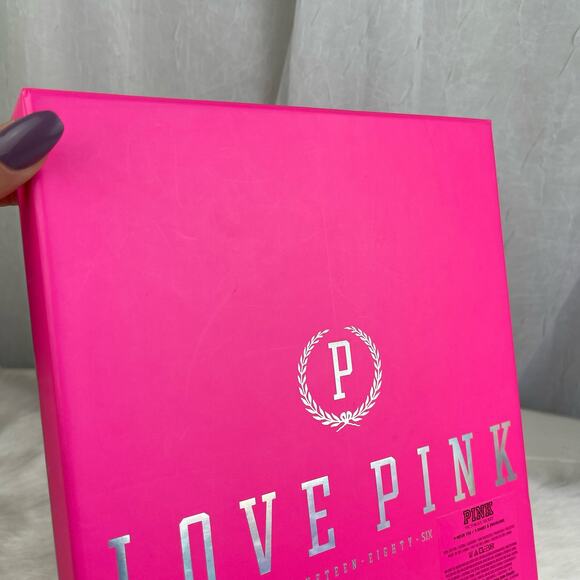 Victoria’s Secret PINK Gift Display Decor Storage Box Silver Holographic Logo - Picture 13 of 16